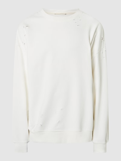 Progetto7 Sweatshirt im Destroyed-Look  Offwhite 2