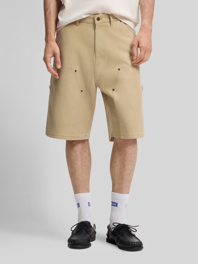 HUGO Blue Regular Fit Bermuda aus Baumwoll-Mix mit Seitentaschen Beige 4