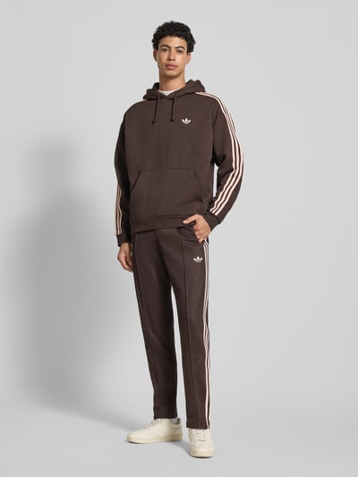 adidas Originals Oversized Hoodie mit Kapuze Dunkelbraun 1