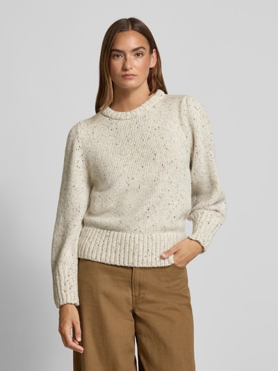 s.Oliver RED LABEL Regular Fit Strickpullover mit Baumwoll-Anteil Offwhite 4