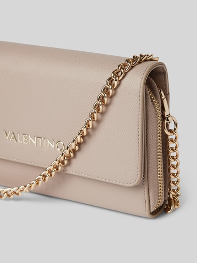 VALENTINO BAGS Clutch mit Label-Applikation Modell 'ZERO' Beige 2