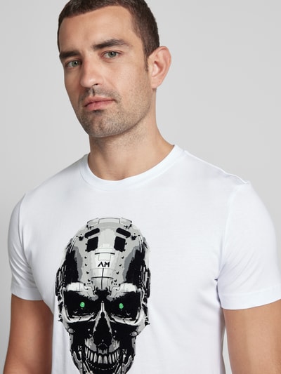 Antony Morato T-Shirt mit Motiv-Print Weiss 3