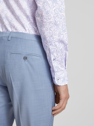 Eterna Slim fit zakelijk overhemd met paisleymotief Rosé - 3