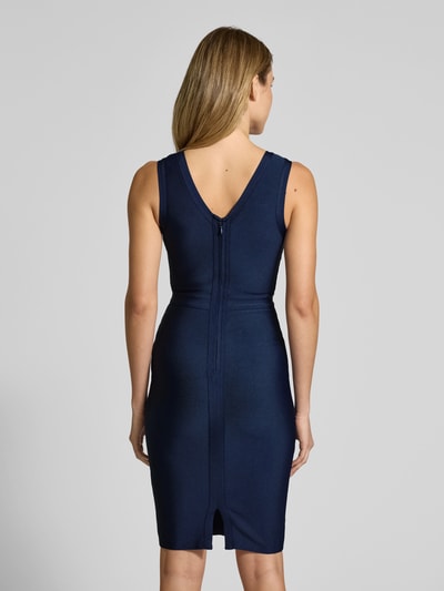 Lipsy Sukienka koktajlowa o długości do kolan z dekoltem w serek Granatowy 5