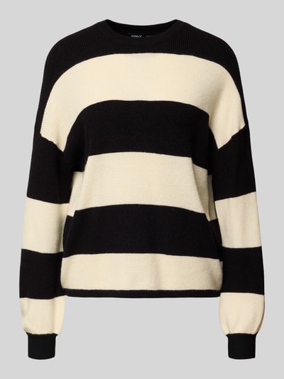 Only Loose Fit Strickpullover aus Viskose-Mix Modell 'ATIA' Black 2