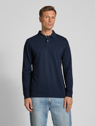 MCNEAL Regular Fit Poloshirt mit Label-Stitching Dunkelblau 4