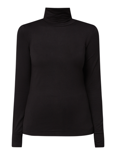 Jake*s Casual Longsleeve mit Rollkragen  Black 2