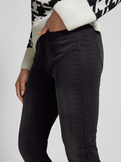 Monari Slim fit jeans met 5-pocketmodel Zwart - 3