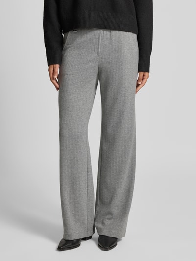 Brax Broek met elastische band, model 'MAINE' Zilver - 4