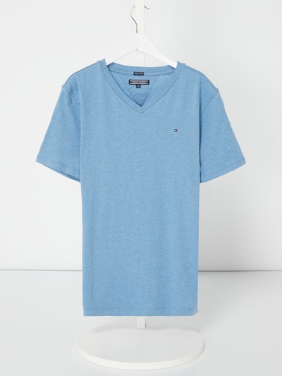 Tommy Hilfiger Teens T-shirt met geborduurd logo Lichtblauw - 1