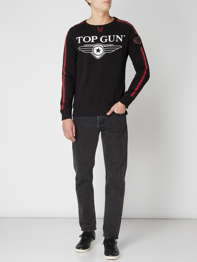 Top Gun Sweatshirt mit Logo-Details Black 1