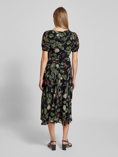 Lauren Ralph Lauren Midi-jurk met ronde hals, model 'KISHRA' Zwart - 5