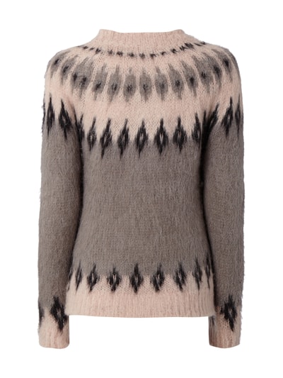 Vero Moda Pullover mit Woll-Anteil Mittelgrau Melange 3