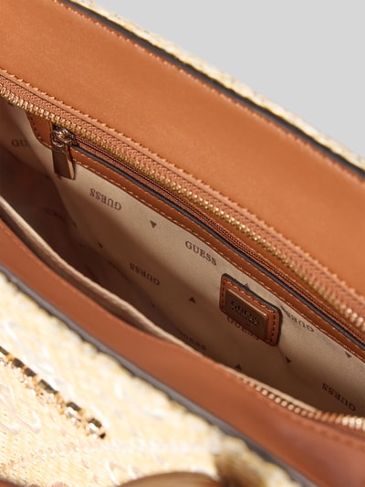 VALENTINO BAGS Handtasche mit Label-Details Modell 'CANDLE' Cognac 4
