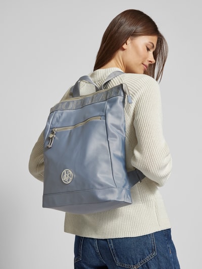 JOOP! Jeans Rucksack mit Label-Details Modell 'Elva' Rauchblau 1