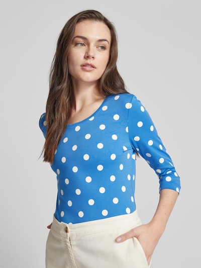 Christian Berg Woman Longsleeve mit Polka Dots Royal 3