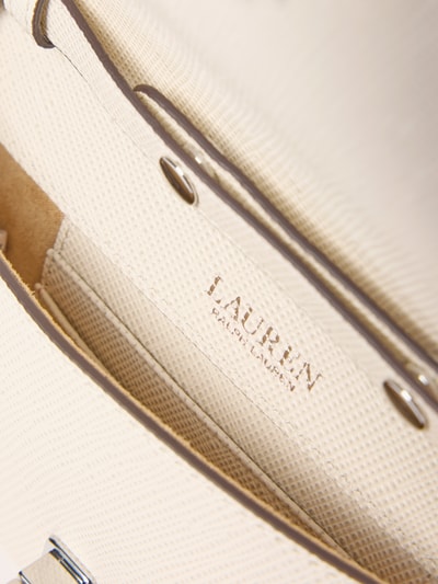 Lauren Ralph Lauren Schoudertas van runderleer met labelapplicatie Offwhite - 5