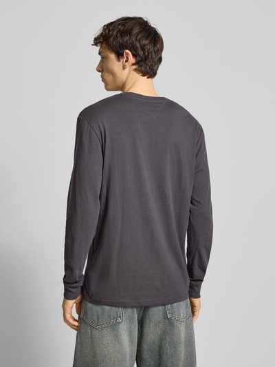 Tommy Jeans Slim fit shirt met lange mouwen van puur katoen Antraciet - 5