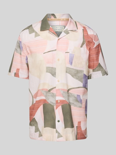 Colours & Sons Regular Fit Freizeithemd mit Reverskragen Apricot 2