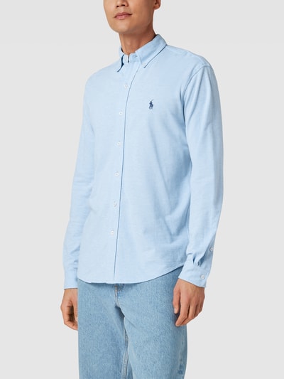 Polo Ralph Lauren Poloshirt met lange mouw Lichtblauw - 4