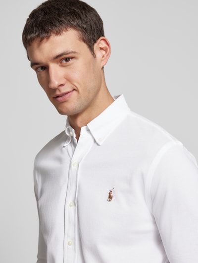 Polo Ralph Lauren Freizeithemd mit Label-Stitching Weiss 3