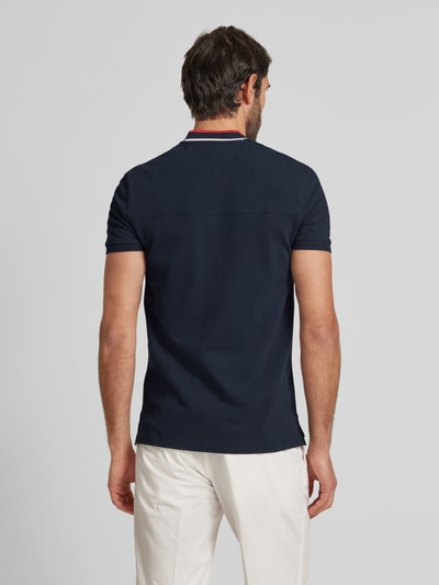 Tommy Hilfiger Slim Fit Poloshirt mit Stehkragen Modell 'MAO' Marine 5