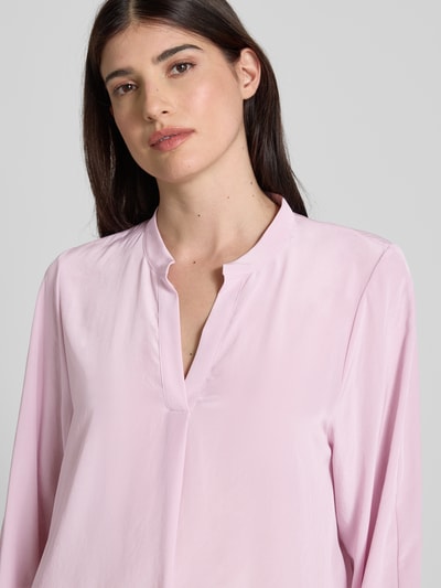 Luisa Cerano Relaxed Fit Bluse mit Tunikakragen Hellrosa 3