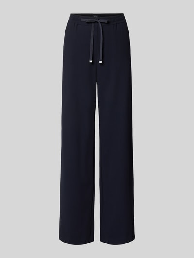 MAC Wide Leg Hose mit Tunnelzug Modell 'Chrisy' Marine 1