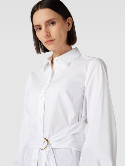 Lauren Ralph Lauren Overhemdblouse met tailleriem, model 'SARILL' Wit - 3