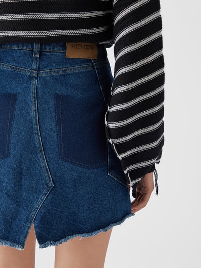 Kenzo Jeansrock in Minilänge mit Label-Patch Dunkelblau 6