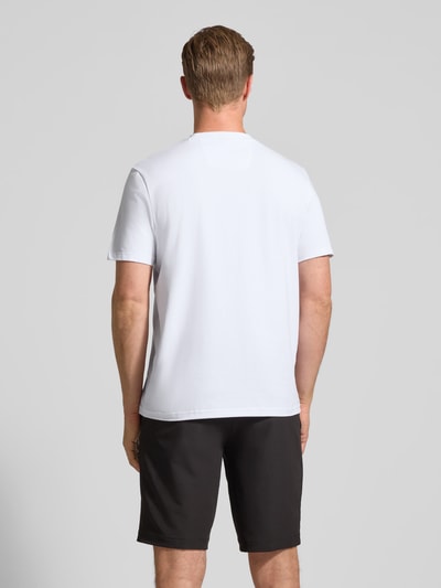 BOSS Green T-shirt o kroju relaxed fit z mieszanki bawełny model ‘TEE’ Biały 5