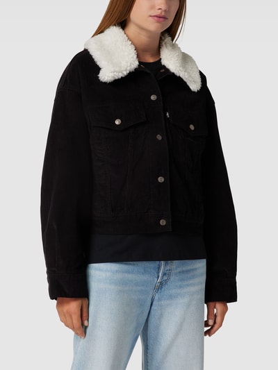 Levi's® Cordjacke mit Klappkragen Modell 'SHERPA BABY BAGGY' Graphit 4