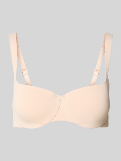 Triumph Biustonosz usztywniany z fiszbinami i dekoltem typu balkonetka Beżowy 1