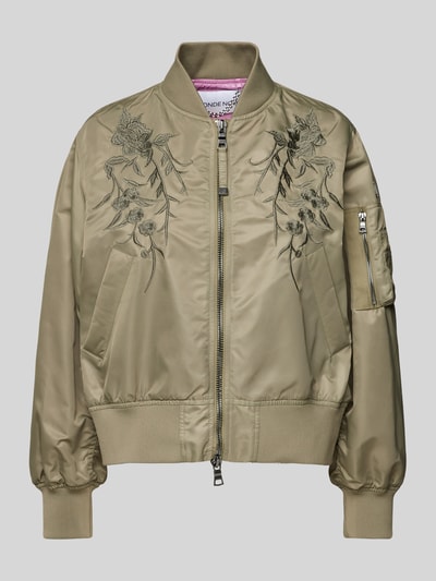 Blonde No. 8 Bomberjacke mit Motiv-Stitching Khaki 2