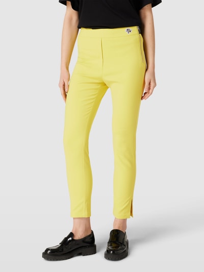 Marc Cain Stoffen broek met labeldetail Geel - 4