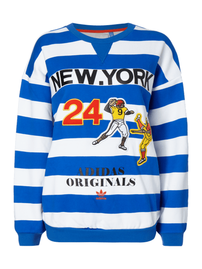 adidas Originals Sweatshirt mit Football-Aufnähern Royal 1