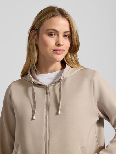 Tom Tailor Bluza rozpinana o kroju regular fit z dodatkiem wiskozy Szarobrązowy 3