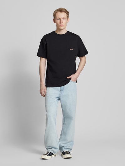 BLKVIS T-Shirt mit Label-Stitching Modell 'ART LOGO' Black 1