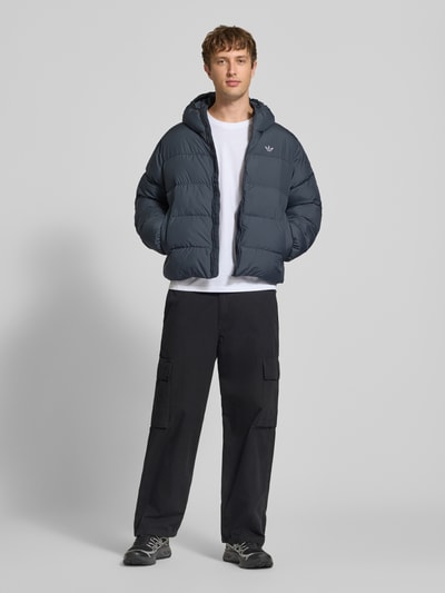 adidas Originals Regular Fit Puffer Jacket mit Kapuze Anthrazit 1