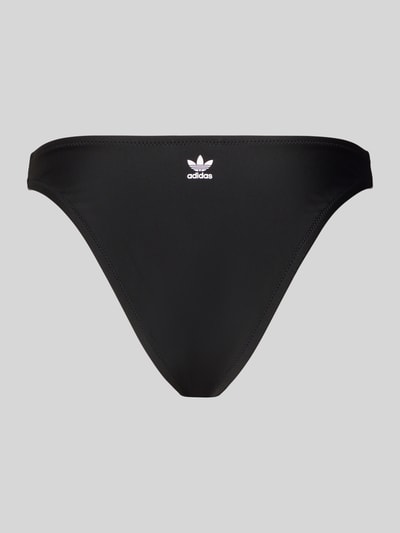 Produktfoto, schwarzer Bikini Slip mit Label Print, glatte Textur, unifarbener Look, ADIC BIKINI BTM von adidas Originals