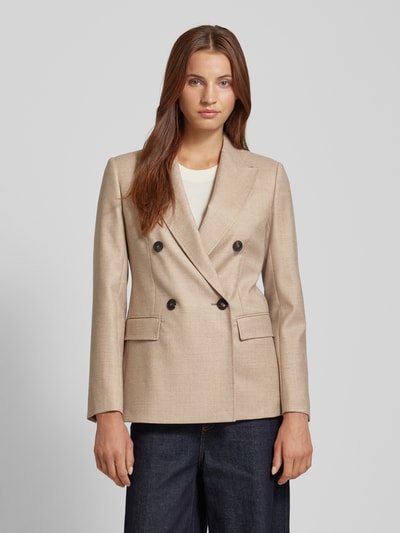 Max Mara Studio Blazer mit Pattentaschen Beige 4