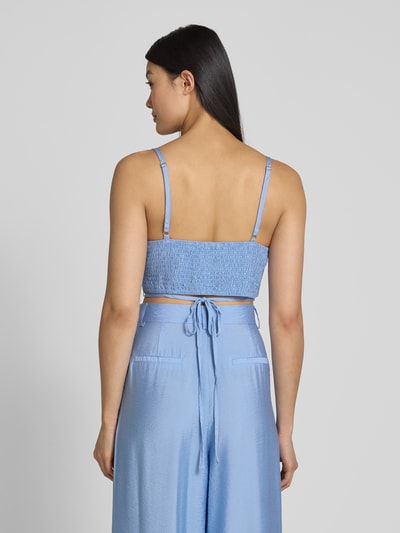 GUIDO MARIA KRETSCHMER WOMAN Korte top in kreuklook, model 'Athina' Lichtblauw - 5