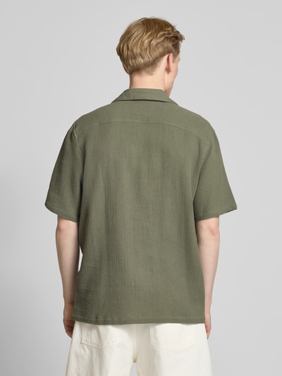 Only & Sons Vrijetijdsoverhemd met knoopsluiting, model 'BERTIL' Olijfgroen - 5