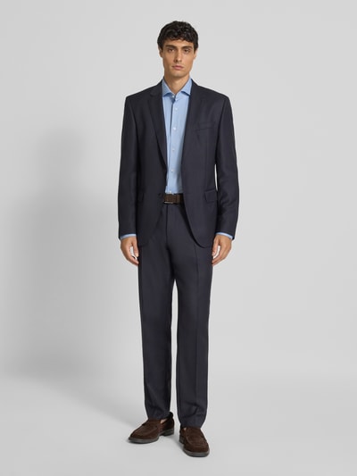 BOSS Slim Fit Businesshemd mit Haifischkragen Modell 'HANK' Bleu 1