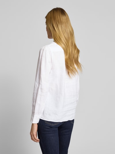 Tommy Hilfiger Relaxed Fit Bluse aus reinem Leinen Weiss 5