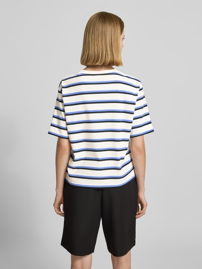Jake*s Studio Woman T-Shirt im Allover-Look mit Rundhalsausschnitt Marine 5