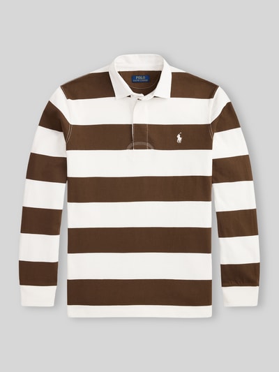 Polo Ralph Lauren Sweatshirt mit Kontrastkragen Mittelbraun 2