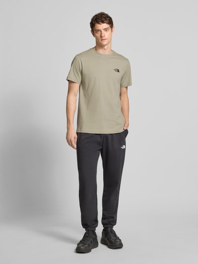 The North Face T-Shirt mit Label-Print Hellgrau 1