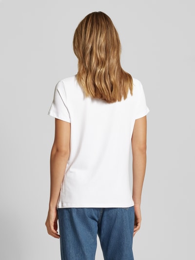 More & More T-Shirt mit Motiv- und Statement-Print Offwhite 5