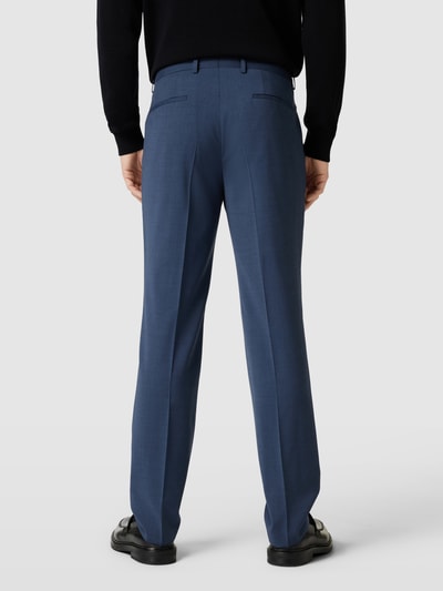 BOSS Pantalon met persplooien, model 'Leon' Blauw - 5